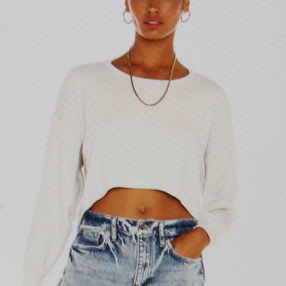 Lovers & Friends Grace Sweatshirt in Ivory Size S